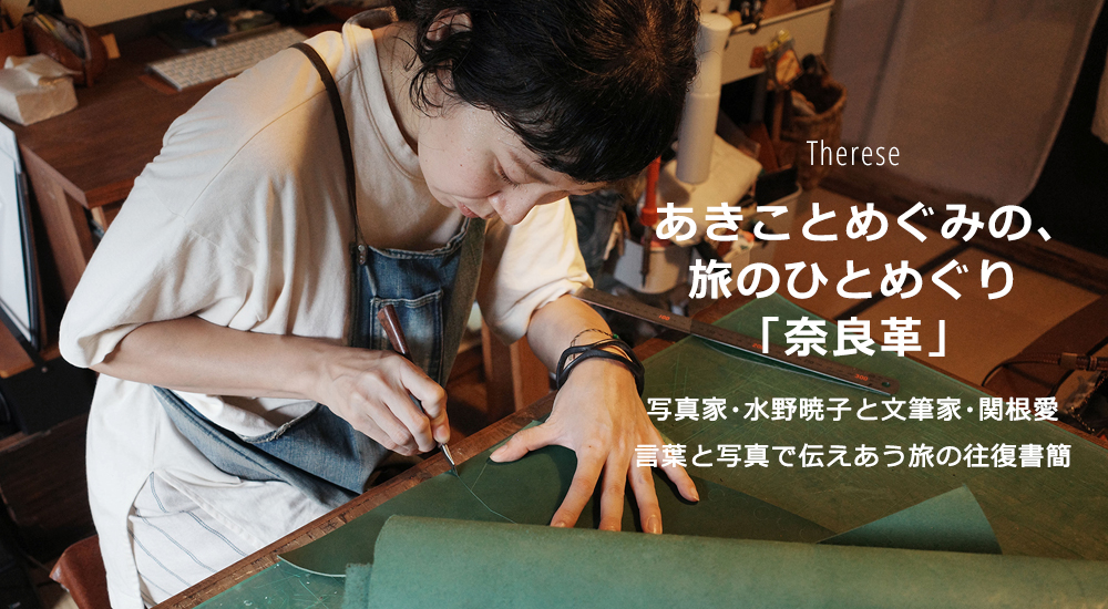 あきことめぐみの、旅のひとめぐり「奈良革」