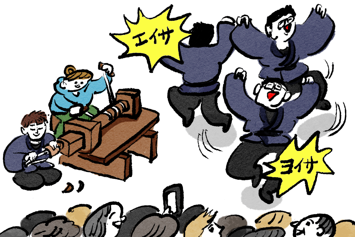 乱舞する兼之助